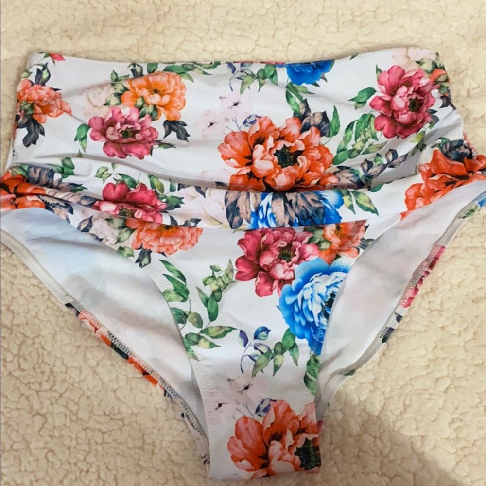 High rise swim bottoms